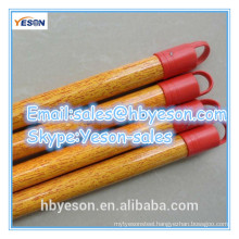 wood broom stick with wood grain pvc coating